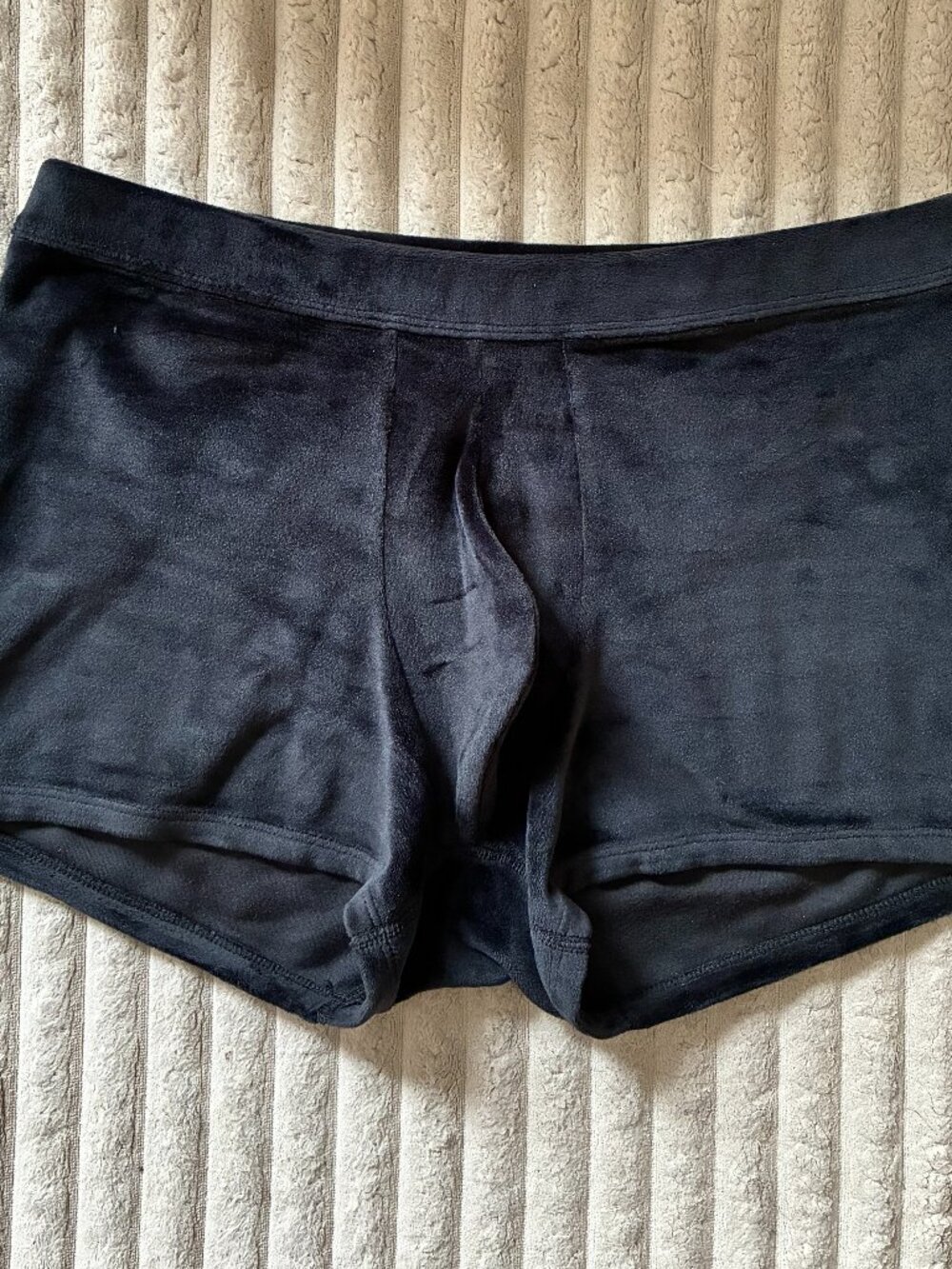 2(X)IST Velour Sliq Ultra Low Rise Trunk Boxer Black Size M